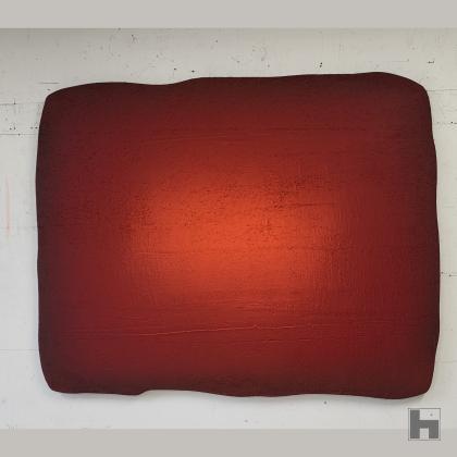 organische rode vorm 100x125cm