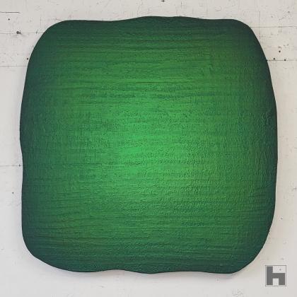 organische groene vorm 80x80 cm