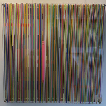 hundreds of lines plexi Olivier Ameye 90 x 90 cm