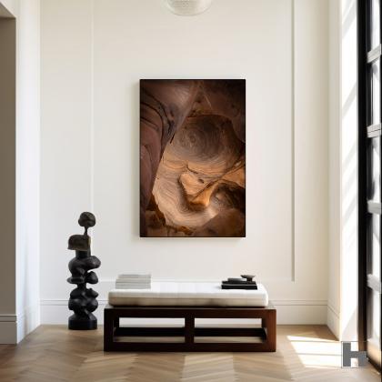 Puppet en contexte, accroché au mur.