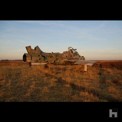 photographie avion abandonné 